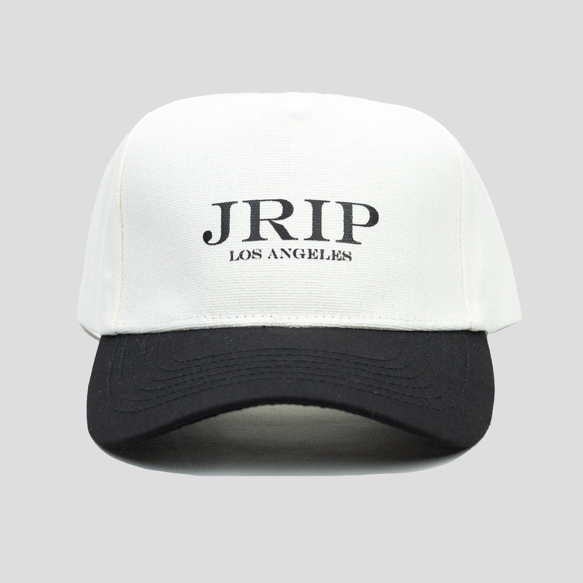 Staple Strapback Hat (WHITE/BLACK)